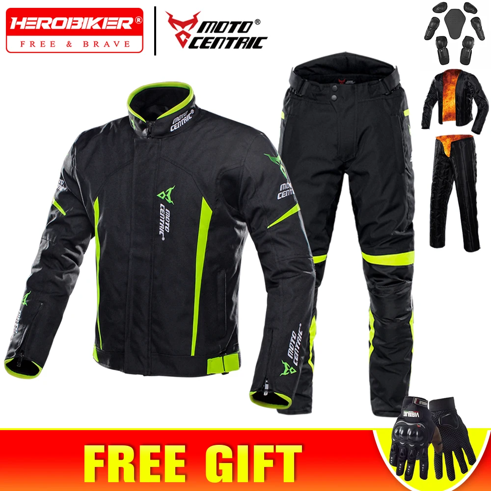

Motorcycle Jacket Pants Suit Waterproof Motocross Jacket Anti-drop Body Armor Riding Jacket Four Seasons With Removable Lining