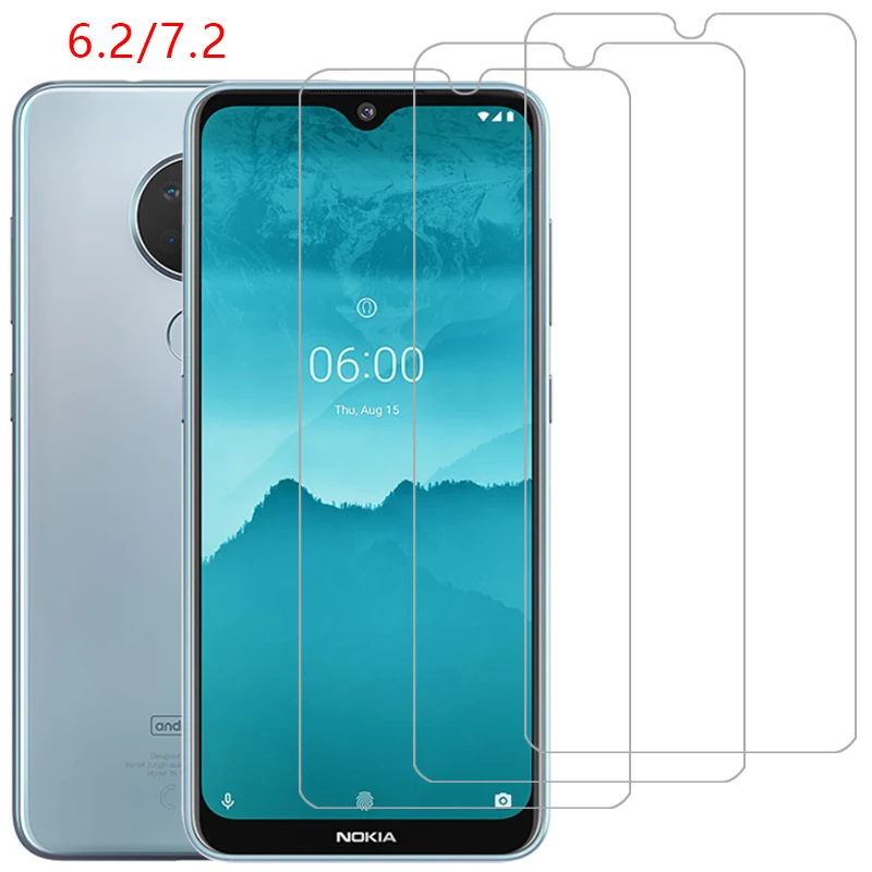 screen protector tempered glass phone case for nokia 6.2 7.2 back cover on nokia6.2 nokia7.2 nokia6 nokia7 6 7 2 62 72 360 coque