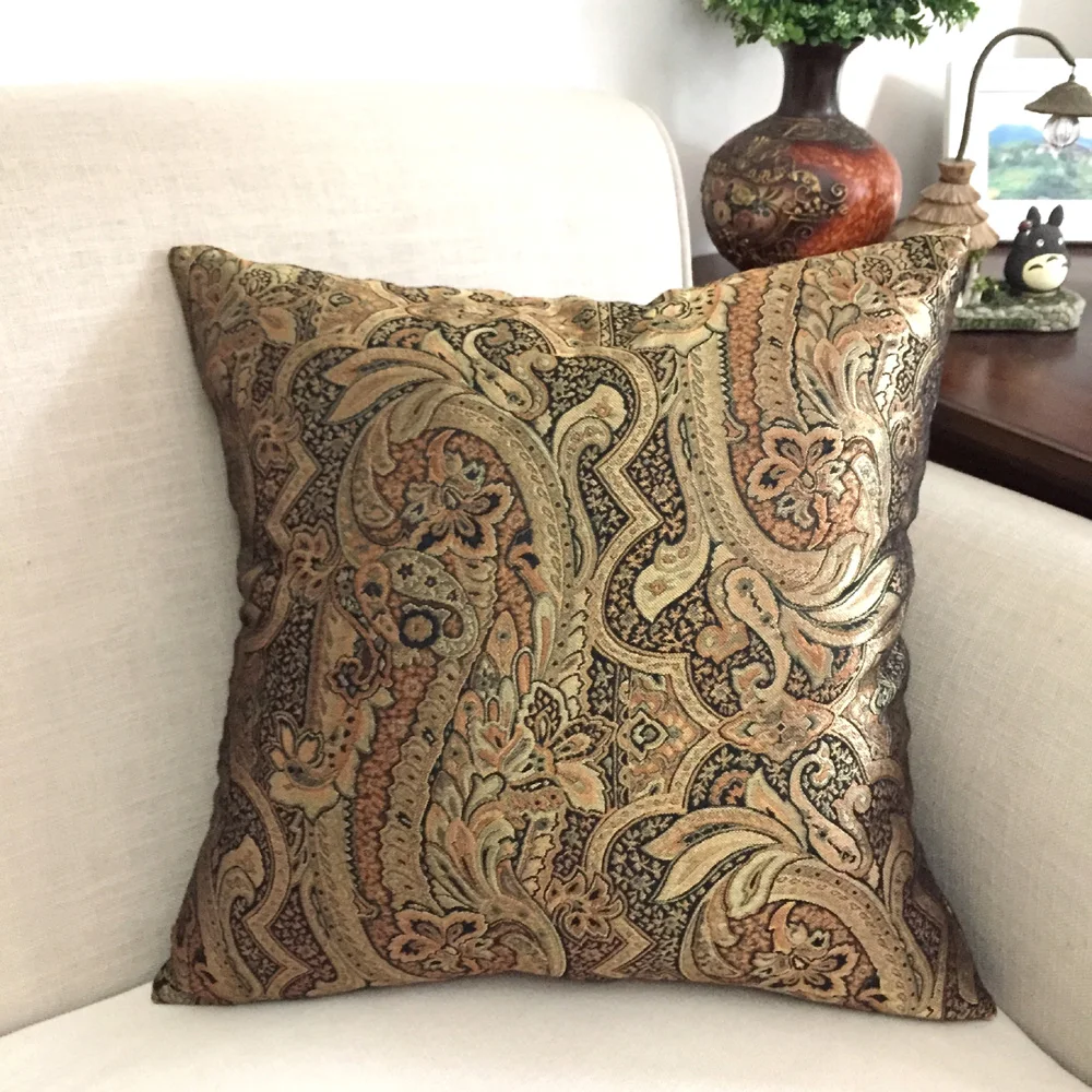 

Deformation Flower European Yarn-Dyed Jacquard Couch Pillow Cushion Cover/Sample Room Decoration Cushion