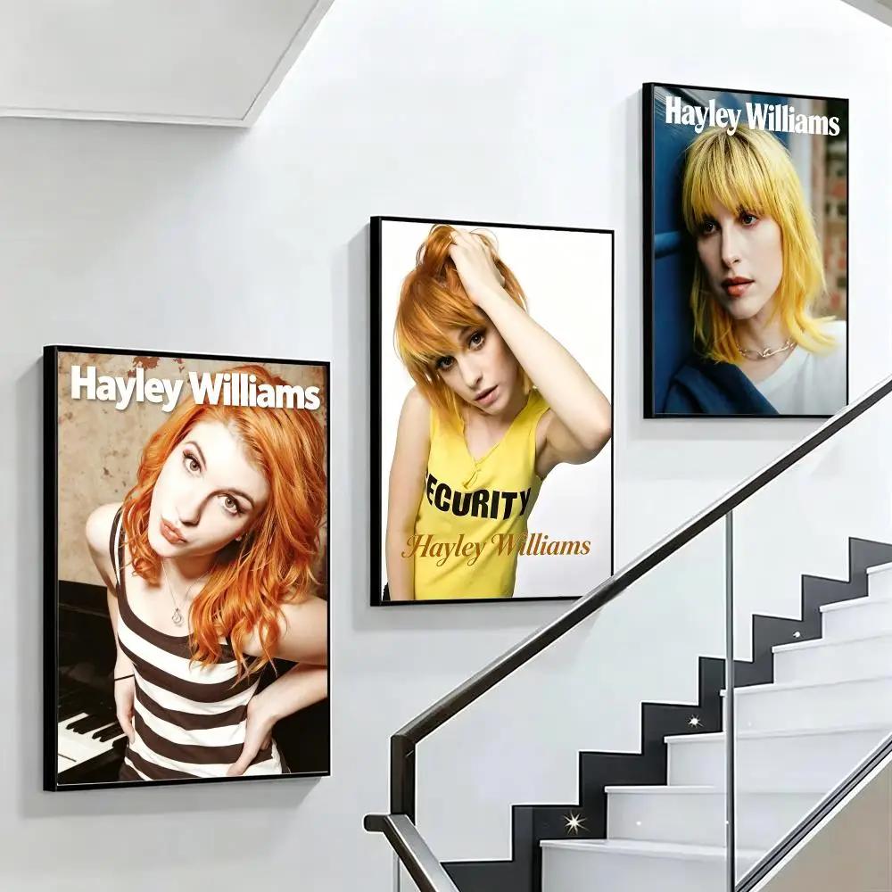 music Hayley Williams Poster HD poster black and white simple home decoration suitable for living room bedroom corridor and gift