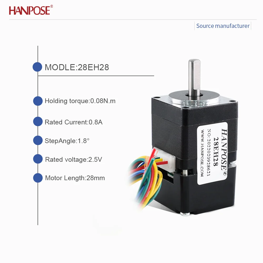 closed-loop stepper motor NEMA8 28EH28+CL57 drive 0.8A 2.5V real-time coordinate reading, no step loss, stable operation