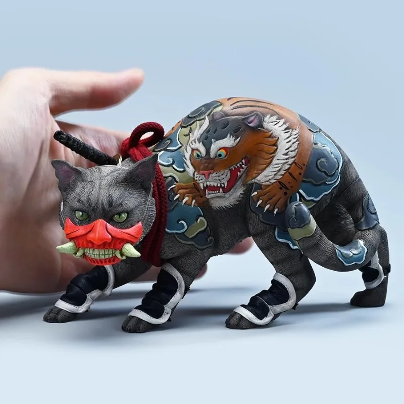 Modèle de chat de tatouage en relief de style japonais, chat de simulation de jouet à la mode