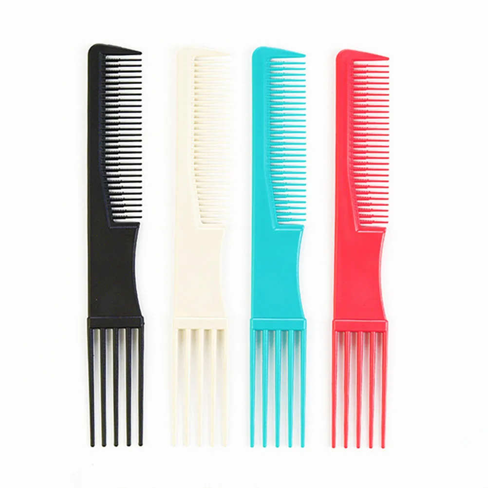 

12pcs Hair Styling Teasing Durable Plastic Picked Combs Women Slicked-Back Combs Men Salon Home Use Portable Travel Gifts