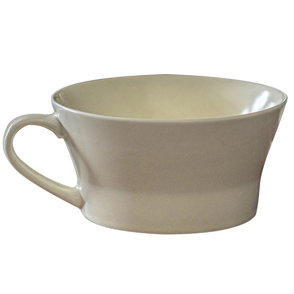 

Многоразовая керамическая кружка 350 мл, многофункциональная кофейная чашка для дома, офиса, ресторана, с милой ручкой, для ежедневного использования