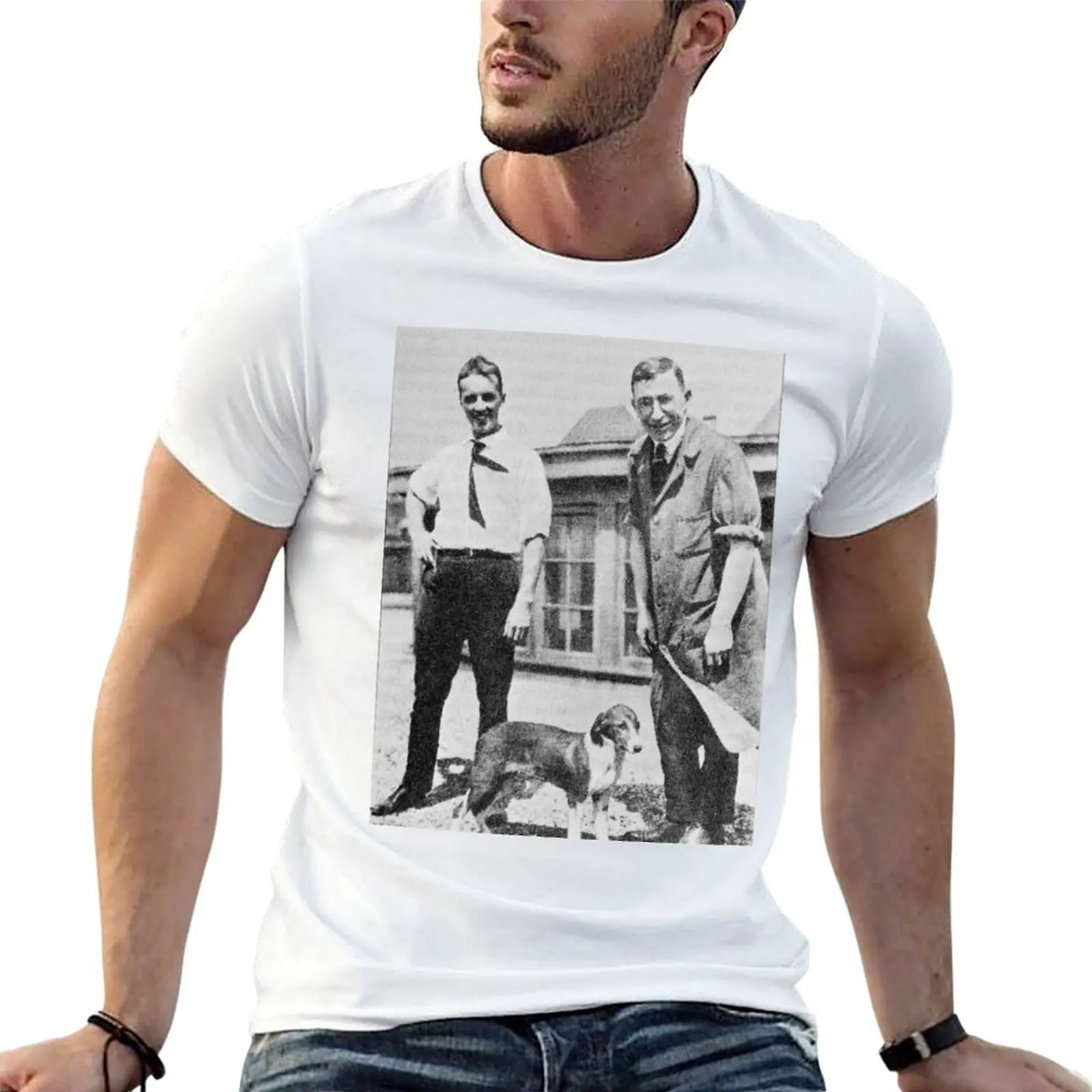 

Charles Best and Sir Frederick Banting (H400/0156) T-Shirt man t shirt designer t shirt men 100% cotton luxury brand T-Shirt