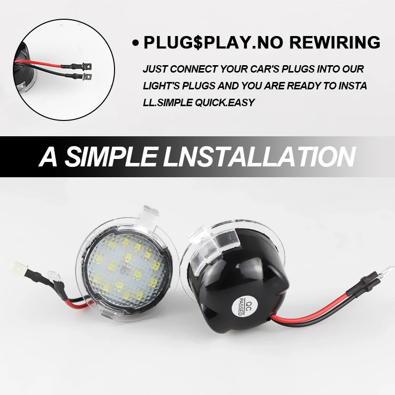 2x Car Rearview Mirror Lights For Ford Edge Mondeo MK5 5 Fusion 2 Explorer Everest Mustang Side LED Light / Car Auto Accessories