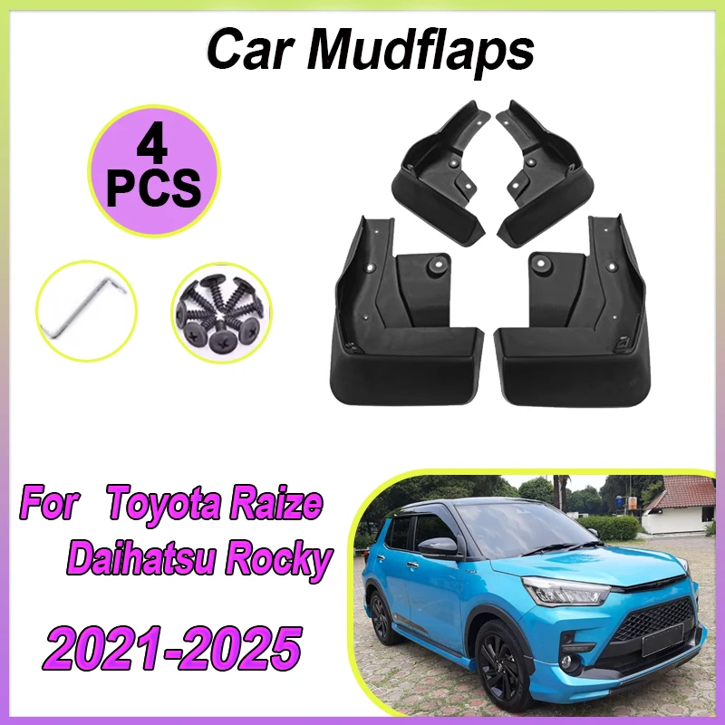ダイハツ-ロッキー-アクセサリー-トヨタ-ライズ-gr-2021-2025-2023-マッドフラップ-ガード-フェンダー-スプラッシュ-ホイール-カーアクセサリー用カーマッドガード