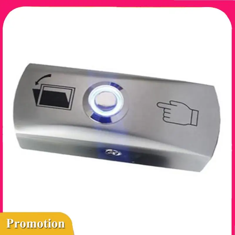 

Best Pick Zinc Alloy LED Backlight Door Exit Release Push Button GATE DOOR Exit Button For Access Control System