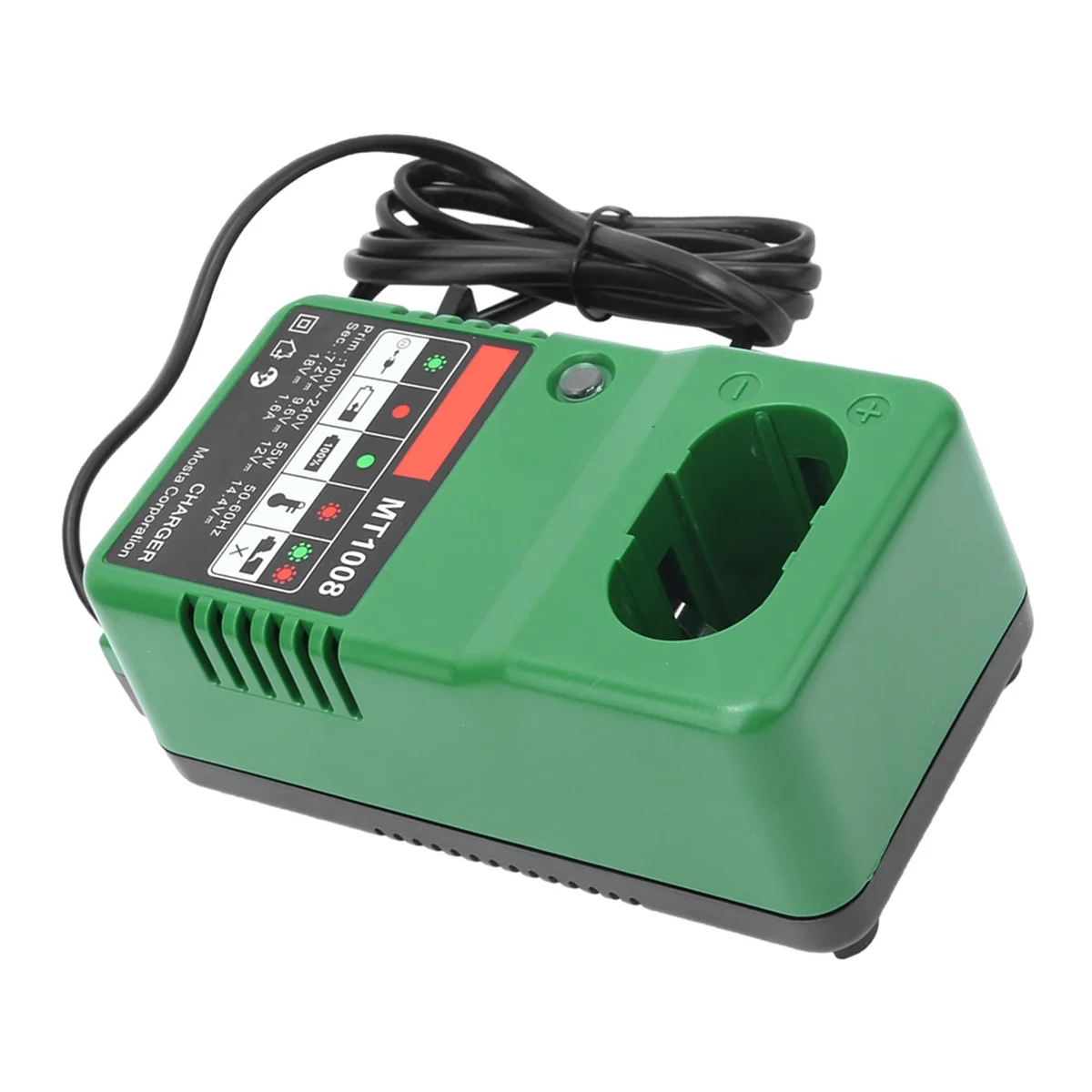 

AA25 MT1008 Universal Electric Drill Battery Charger 7.2/9.6/12/14.4/18V 110-240V US Plug