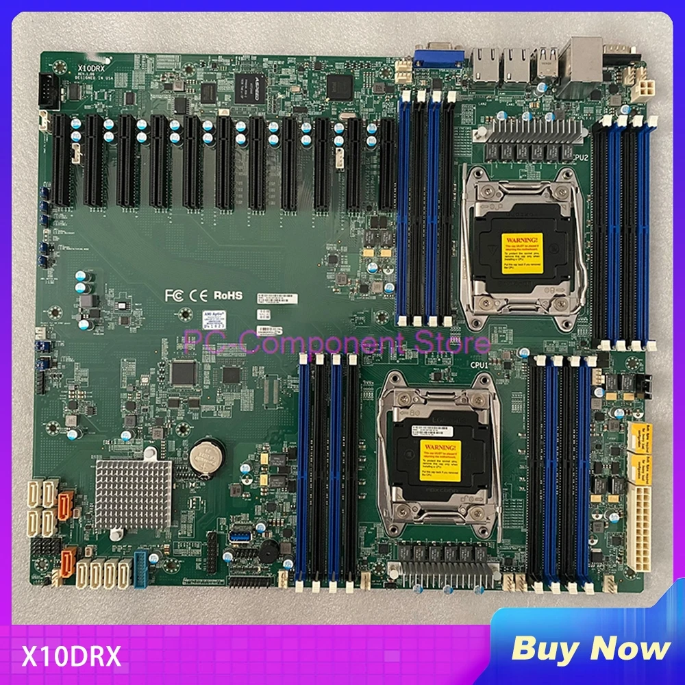 

X10DRX для серверной материнской платы Supermicro E5-2600 v4/v3, семейства 11 слотов PCI-E i350, двухпортовый GbE LAN SATA3 IPMI2.0 LGA2011 DDR4