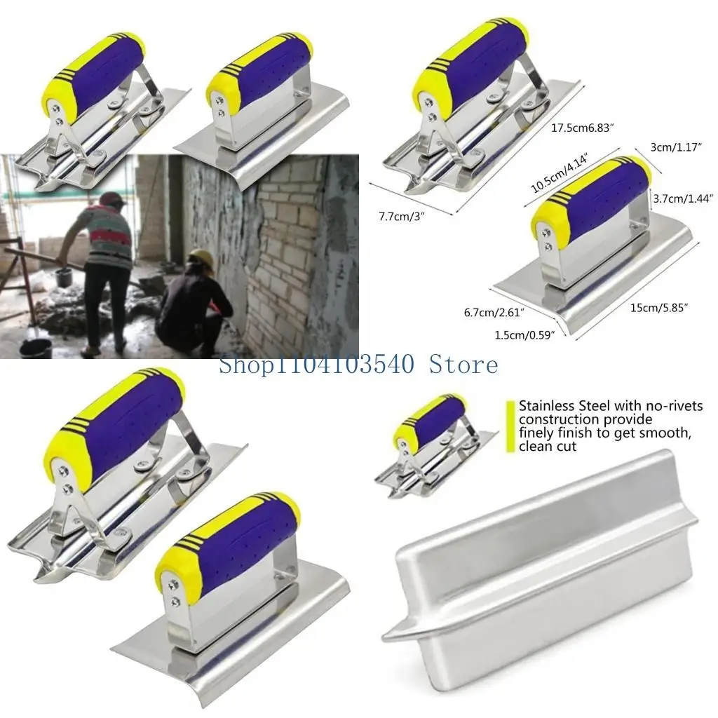 02DC Reliable Concrete Hand Edger and Groover Set Perfect for Stucco and Finishing Work