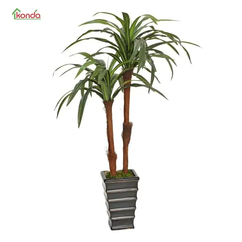 Decorative Artificial Yucca Plant for Home Office Decor Indoor Outdoor Use Lifelike Faux Yucca Tree with Realistic Leaves