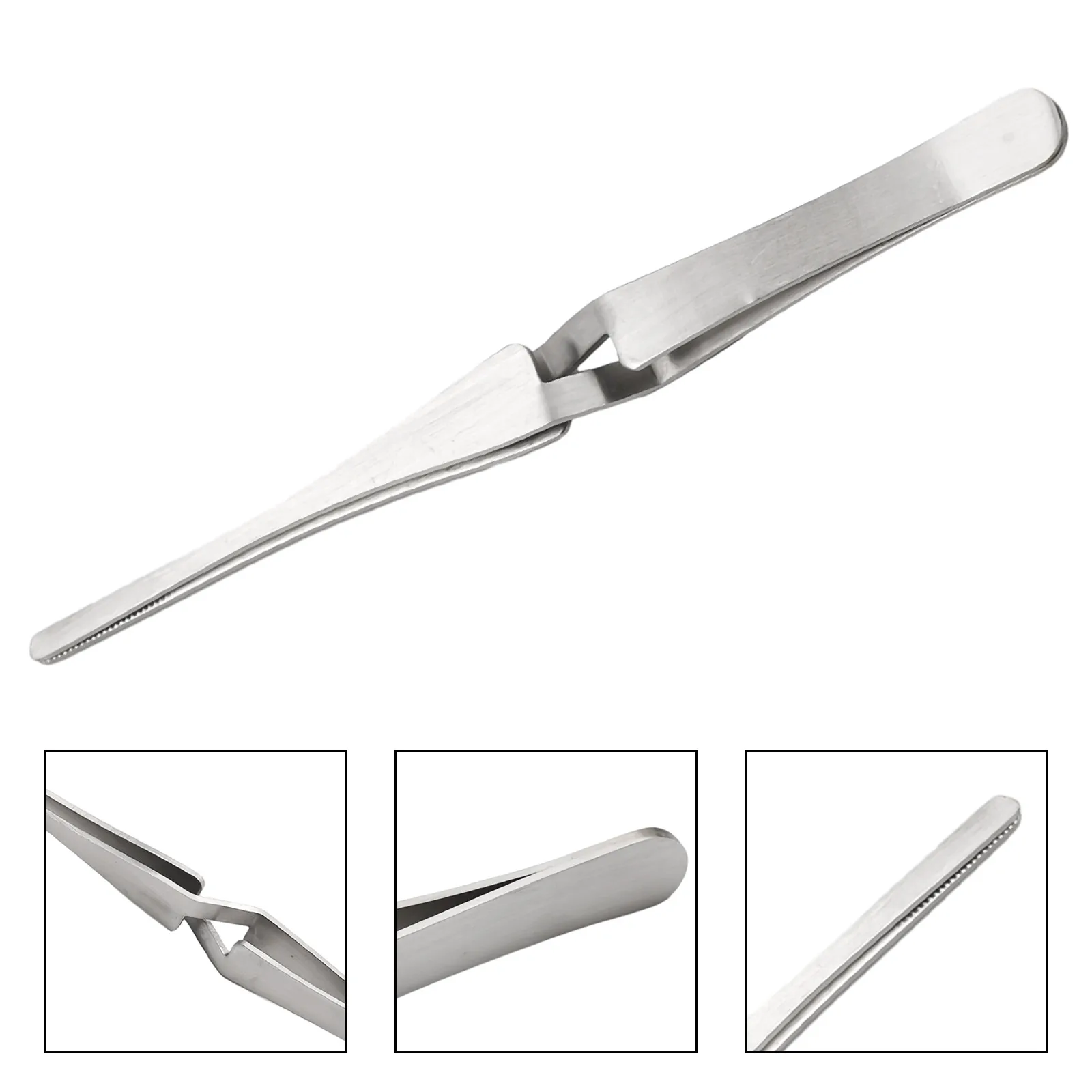 Stainless Steel Precision Tweezers Reverse Fixed Self-locking Inverse Tweezers For Integrated Circuit Maintenance