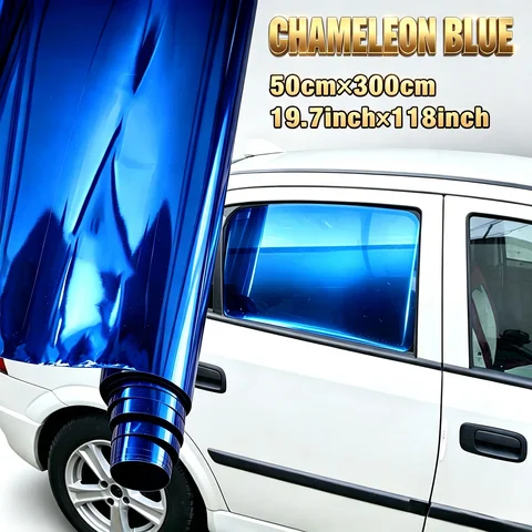 50CM Breit Gradient-Colored Car Window Film Color-Changing Window Film Heat-Insulating UV-Blocking Scratch-Resistant PET Film