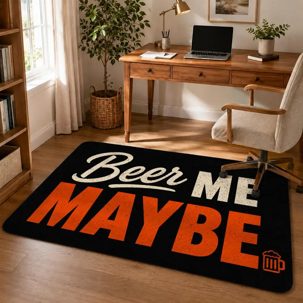 Ultimate Drinking Champ Floor Mat Soft Flannel Rug Non Slip Washable Quick Dry Door Mat for Bathroom Kitchen Bedroom Home