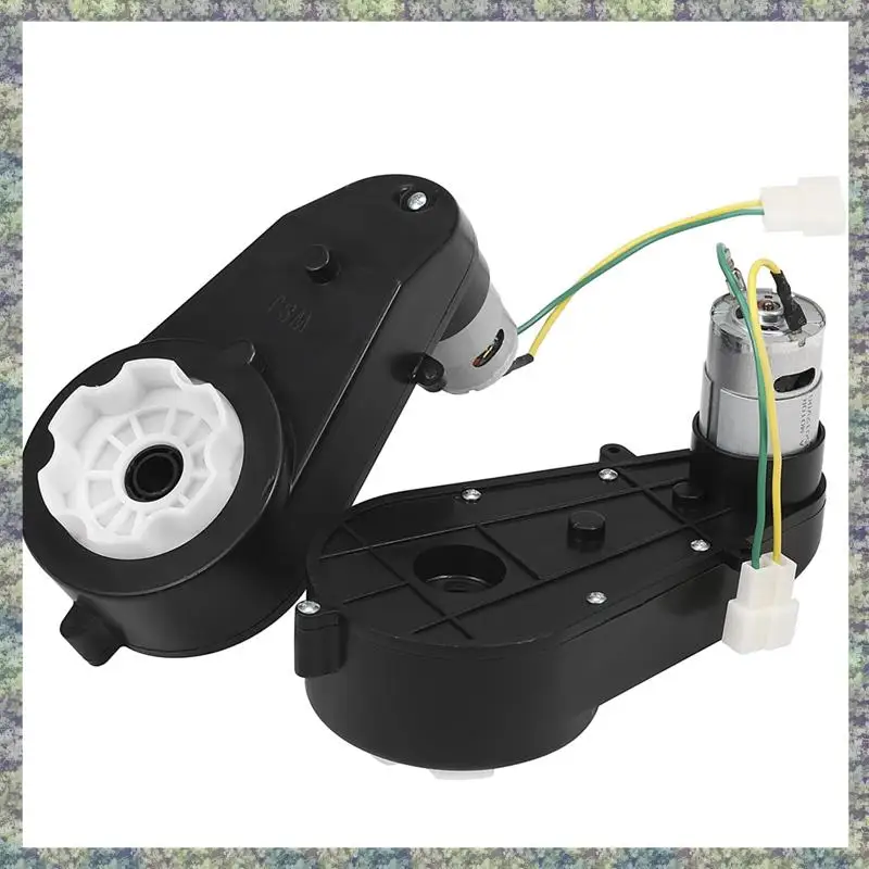 WON 2 Pcs Kids Ride On Car Gearbox 550 12V Motor 40000RPM Electric Motor With Gearbox High Speed RS550 DC Motor Match