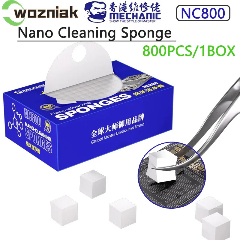 MECHANIC NC800 Nano Cleaning Sponge for Mobile Phone Screen Glue Removal/Camera/PCB Welding Flux Oil Powerful Cleaner Tool