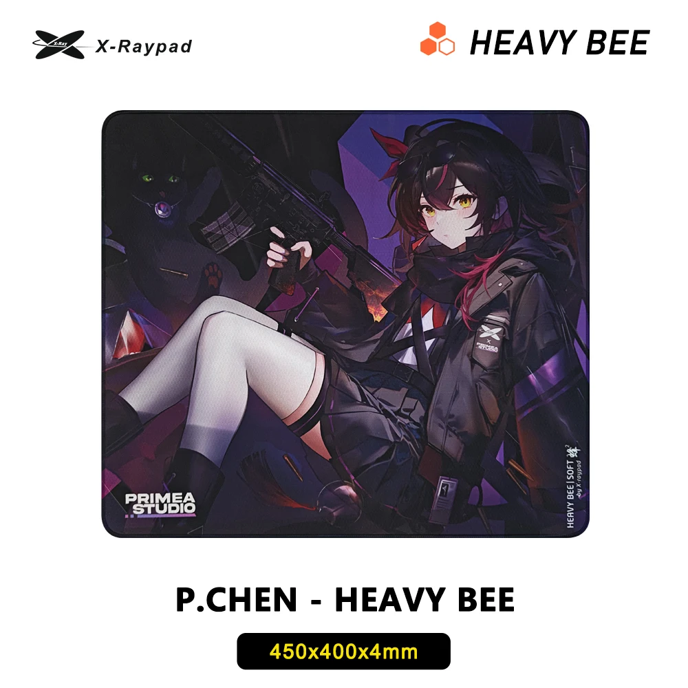 450x400x4mm X-Raypad Unique Heavy Bee Esports Mousepad – P.CHEN Heavy Bee Soft
