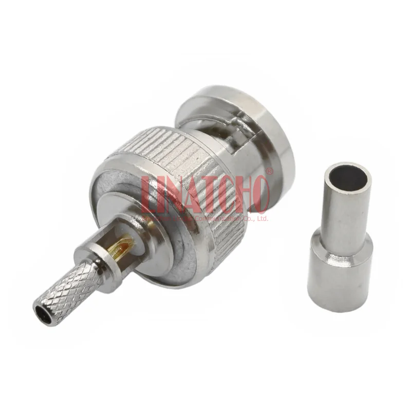 10PCS RF Coaxial RG316 RG174 LMR100 50-1.5 Cable BNC Male Connector