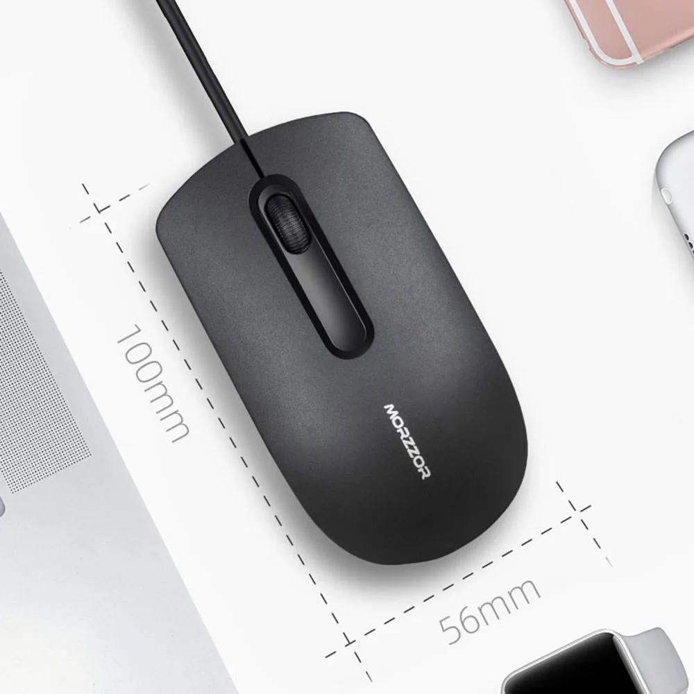 New Wired Mouse USB Optical Mouse Light Scroll Wheel Mice 1200DPI USB Mute Mouse 120cm USB Cable Mice For Laptop Computer PC