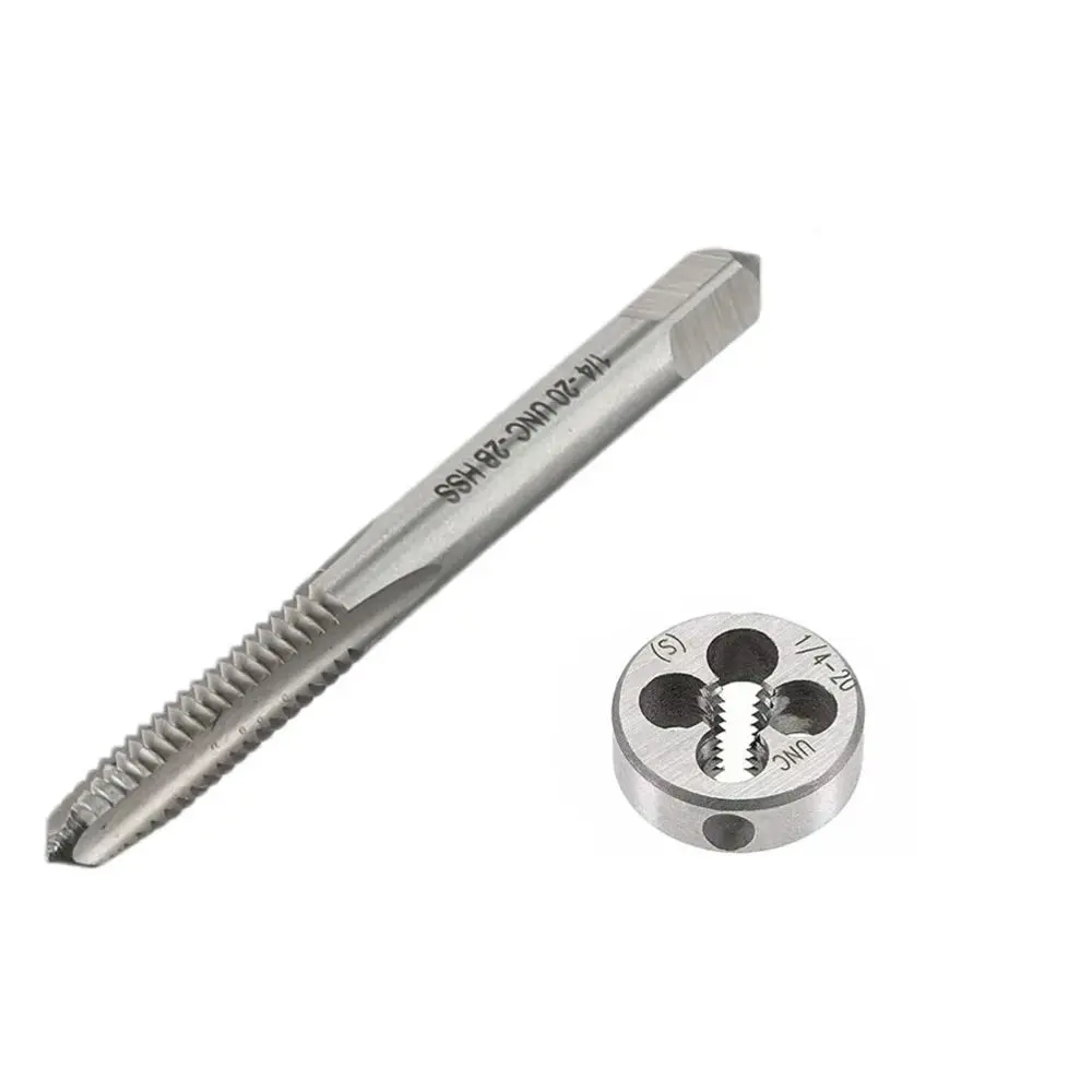 

Portable 1/4"-20UNC Tap and Die Set High Quality HSS Right Hand Thread R1/4 Die Metric Screw Thread Tap Machine
