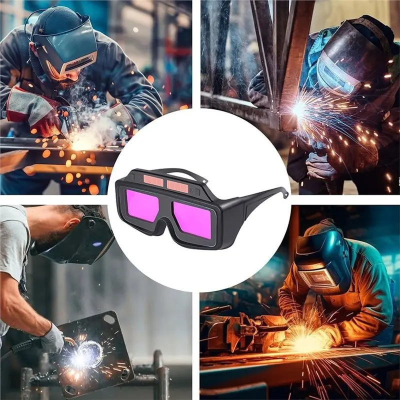 [NEW!】 Auto-Darkening Welding Goggles With Adjustable Shade UV Protection Lens, Wrap-Around Anti-Scratch Design