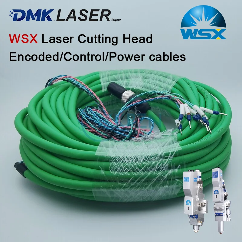 WSX Laser Cutting Head Motor Encoding Cable Servo Power Cable 15M/20M System Control Line for KC15 NC30A/C/E NC60 NC62 NC63