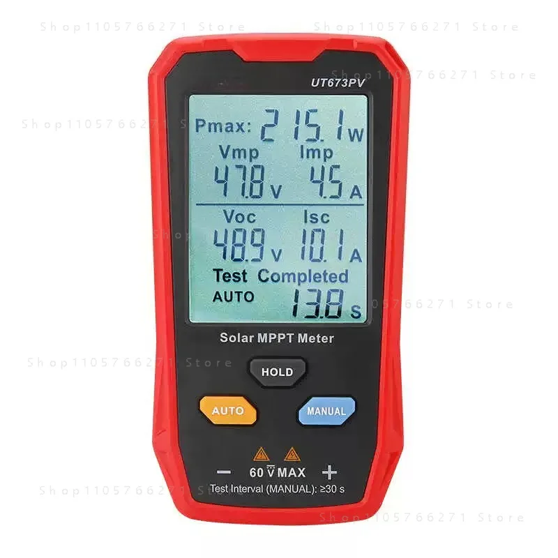 800W LCD MPPT Solar Panel Photovoltaic Tester Power Meter Smart Current Voltage Tester Digital Meter Solar Tester VOC