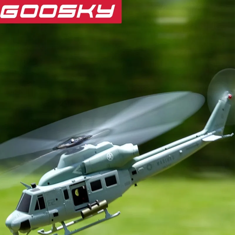 A new product, UH-1Y, venom helicopter E2, real machine Huey model airplane 3D stunt.