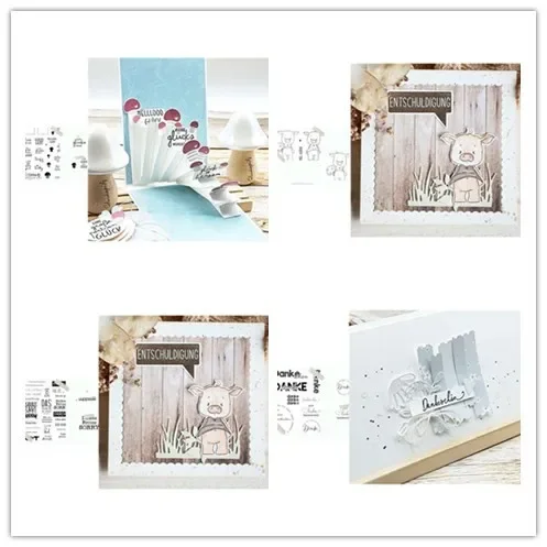 New Arrival Presell świnia wykrojniki i znaczki dla DIY Scrapbooking/album fotograficzny dekoracyjne tłoczenie kartki papierowe DIY