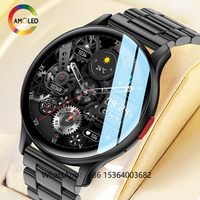 TJXL-SENBONO MAX11 AMOLED Smart Watch Men HD Big Screen Heart Rate Sport Mode Fitness Tracker Waterproof SmartWatch for IOS Andr