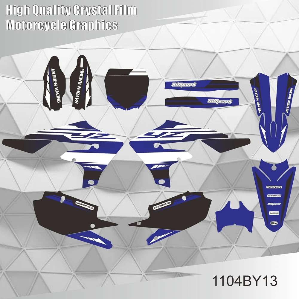 Graphics Decals Stickers Motorcycle Background For YAMAHA YZ450F YZ 450F YZF 450 2018-2021 YZ250F YZ 250F YZF 250 2019-2022