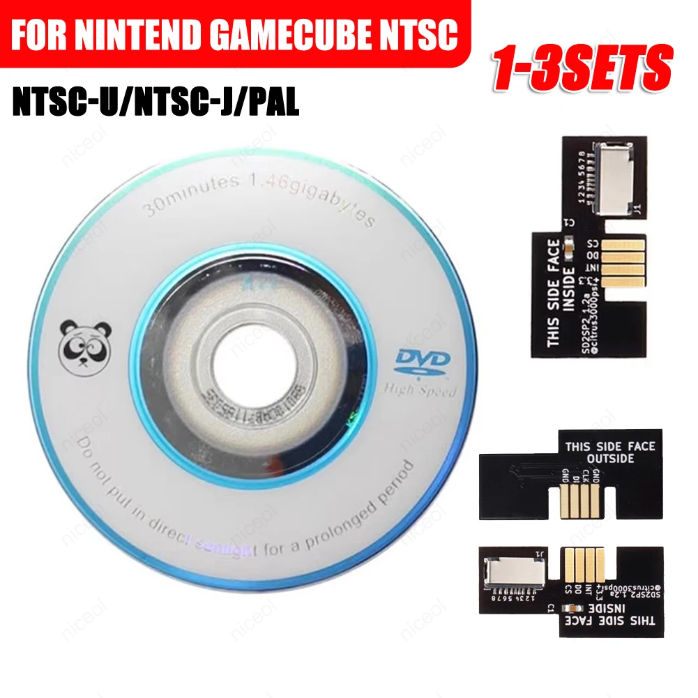 SD2SP2 Adapter TF Card Reader Replacement+Swiss Boot Disc Mini DVD for Nintendo Gamecube NTSC-U/NTSC-J/PAL Game Accessories