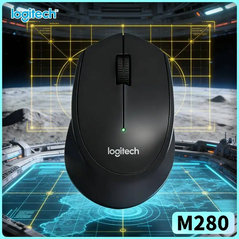 Logitech M280 Wireless Optical Mouse Dust Resist Inner Sensor 2.4GHz 1000 DPI Steady Cursor Glide for Mac Windows Laptop