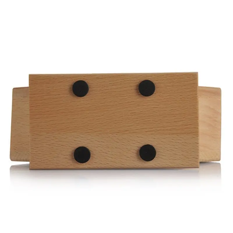 N04R Wooden Coffee Filter Paper Holder Storage Rack Container For Cone V 60 For Cone Coffee Filters