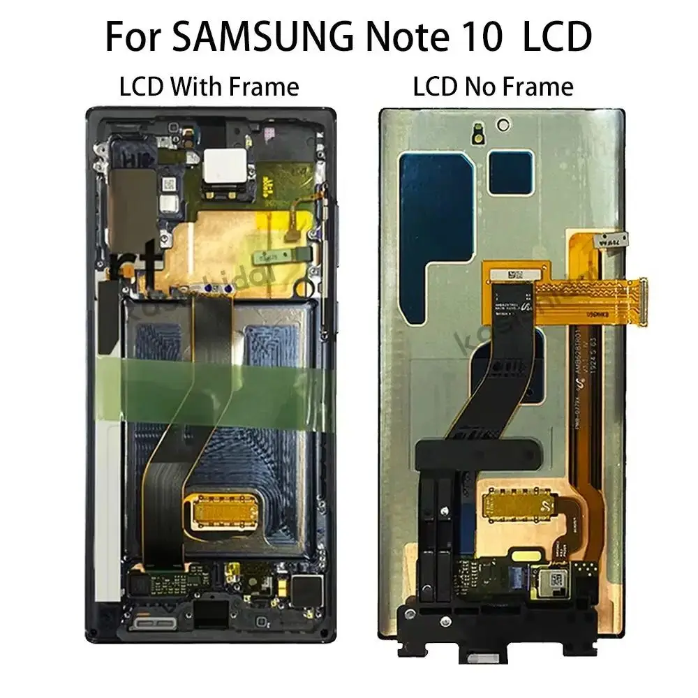 For Samsung Galaxy Note 10 N970 SM-N970  Note 10 Plus N975 N9750 LCD Display Touch Screen Replacement Assembly