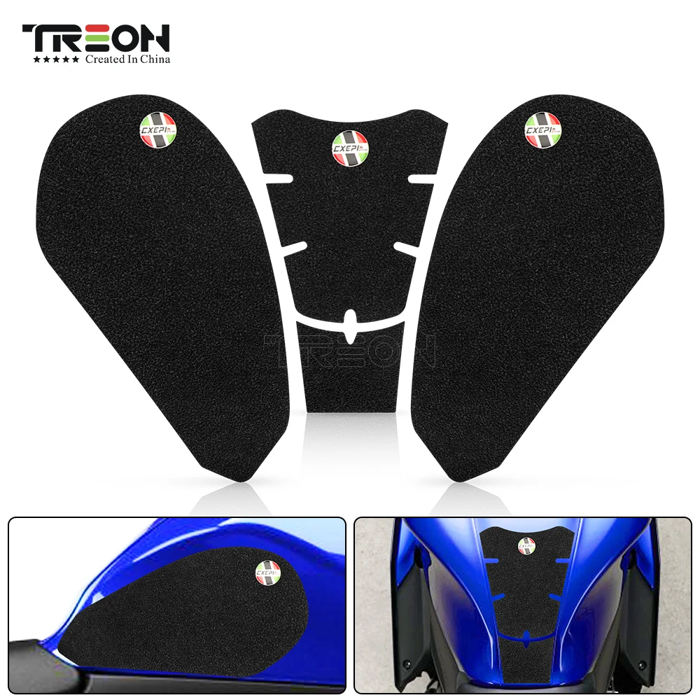 For YAMAHA YZF-R7 YZFR7 R7 2022 Motorcycle Sticker PVC Non Slip Tank Traction Side Pad Protective Decal