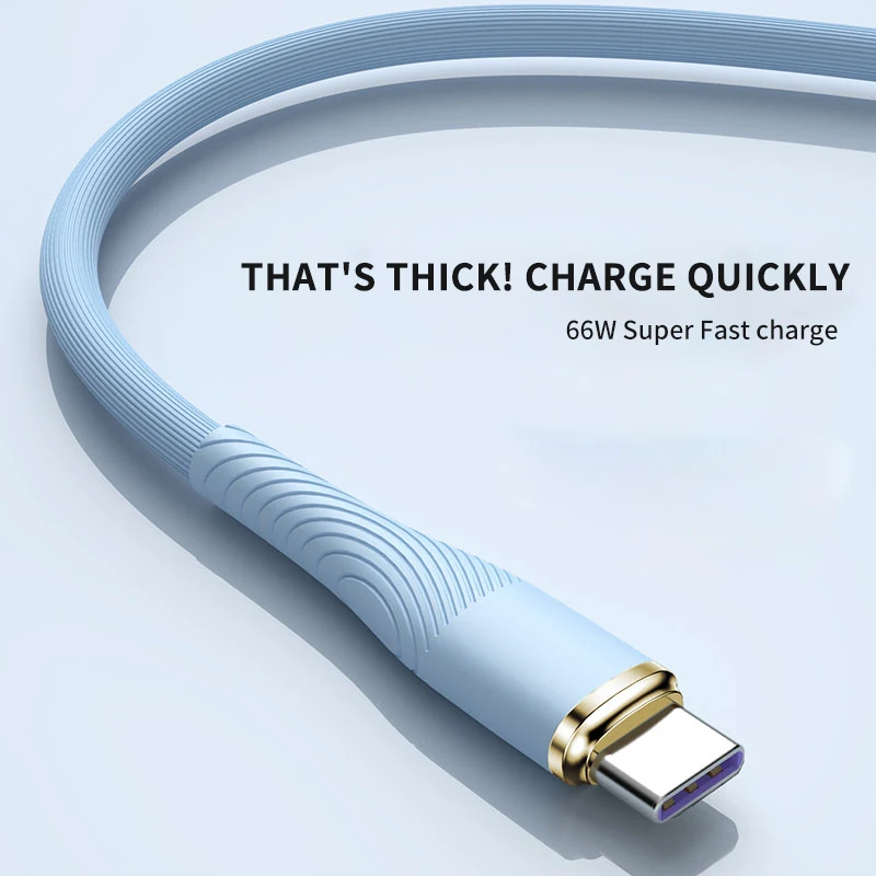 66W USB Typ-C Schnellladekabel für Samsung S26 Xiaomi Huawei OPPO Android Ladegerät Powerbank-Kabel