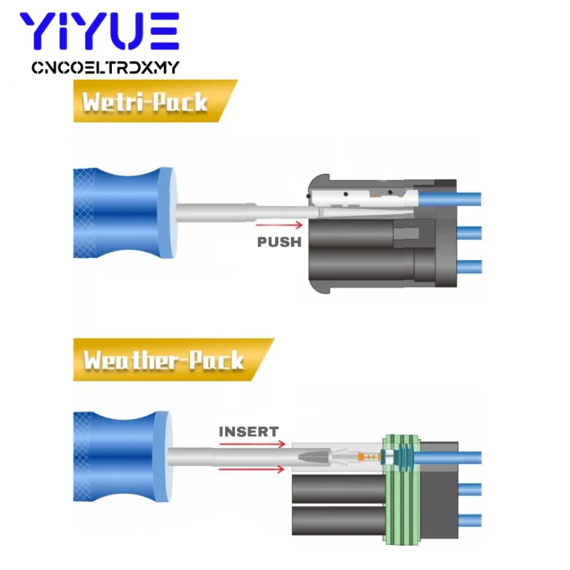 Automotive Plug Terminal Removal Tools for Amp Weather Metri Pack Connector DRK Wire Harness Needle Withdrawer