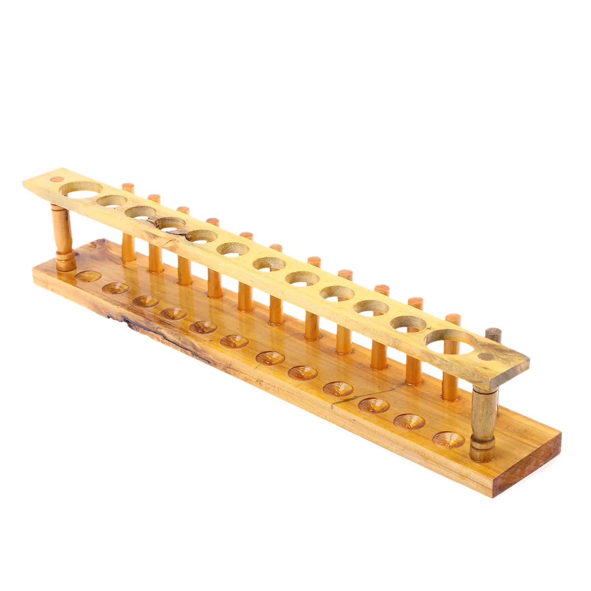 

Wooden Test Rack 12 Holes Reusable Laboratory Test Tube Rack Supplies Glass Stand Holder Tube Storage