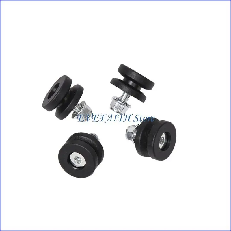 

124B 4Pcs Easy Installation Rubber Grommets for Electric Bike and Motorcycle Trunks Quick Release System Antislip