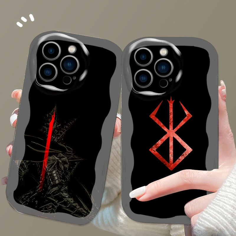 

Anime Berserk Cool For Apple iPhone 15 14 13 12 11 XS XR X Pro Max Plus Wave Oil Funda Cover Phone Case