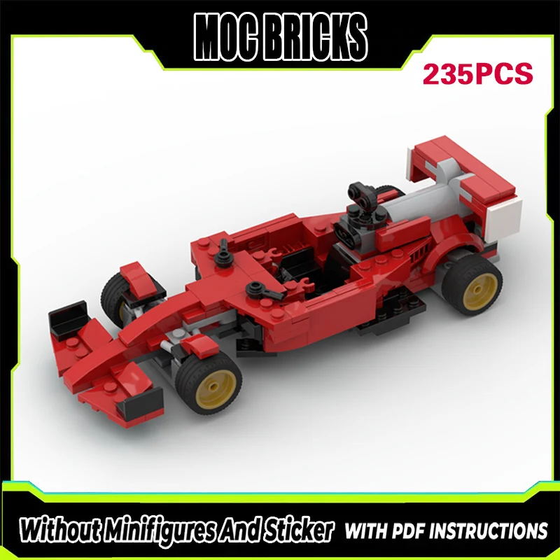 

Speed Racing Car Model MOC Building Bricks Classic Racing Car Modular Technology Gifts Holiday Assemble Children Toys Suit