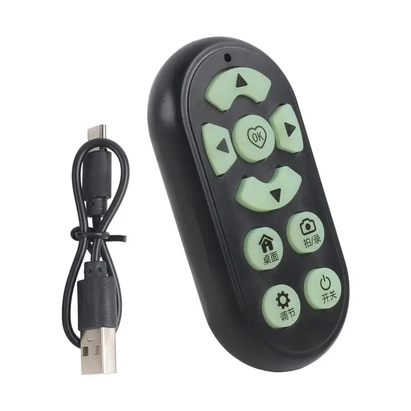 A53M-Ebook Page Turning Remote Control Wireless Bluetooth For Mobile Phone Luminous Button For Short Video Photo Capturing A