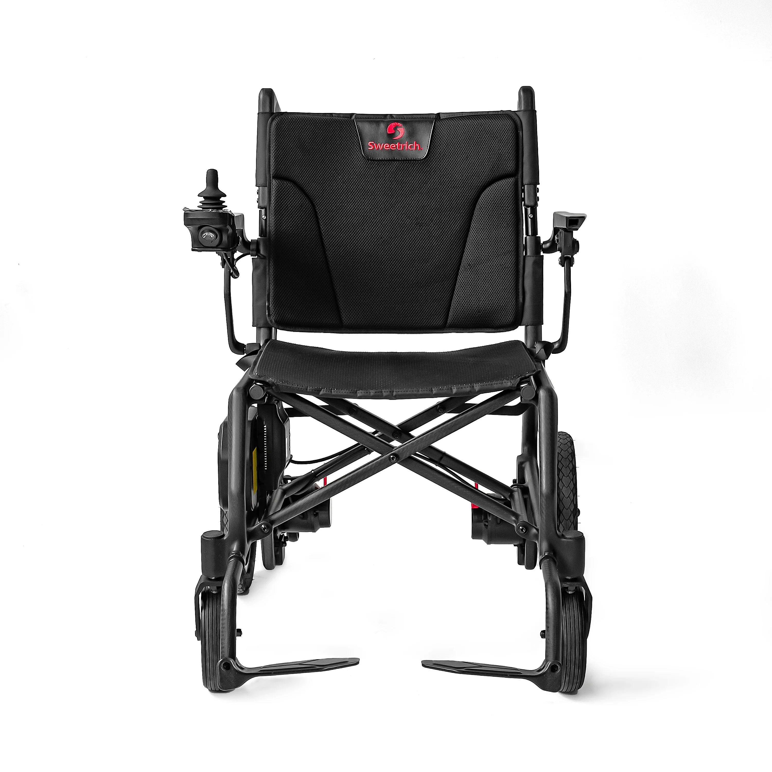 

Matte Carbon Fiber Wheelchair Lightweight Traveling Sport Portable Carbon Fiber Power Foldable Electric Wheelchair