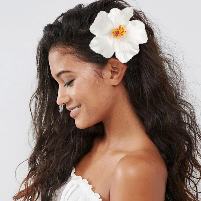 tr hawaiianische Blumen-Haarspange für Frauen und Mädchen, romantische böhmische Blumen-Seiten-Pony-Clip, BB-Haarspangen, Haar-Accessoires