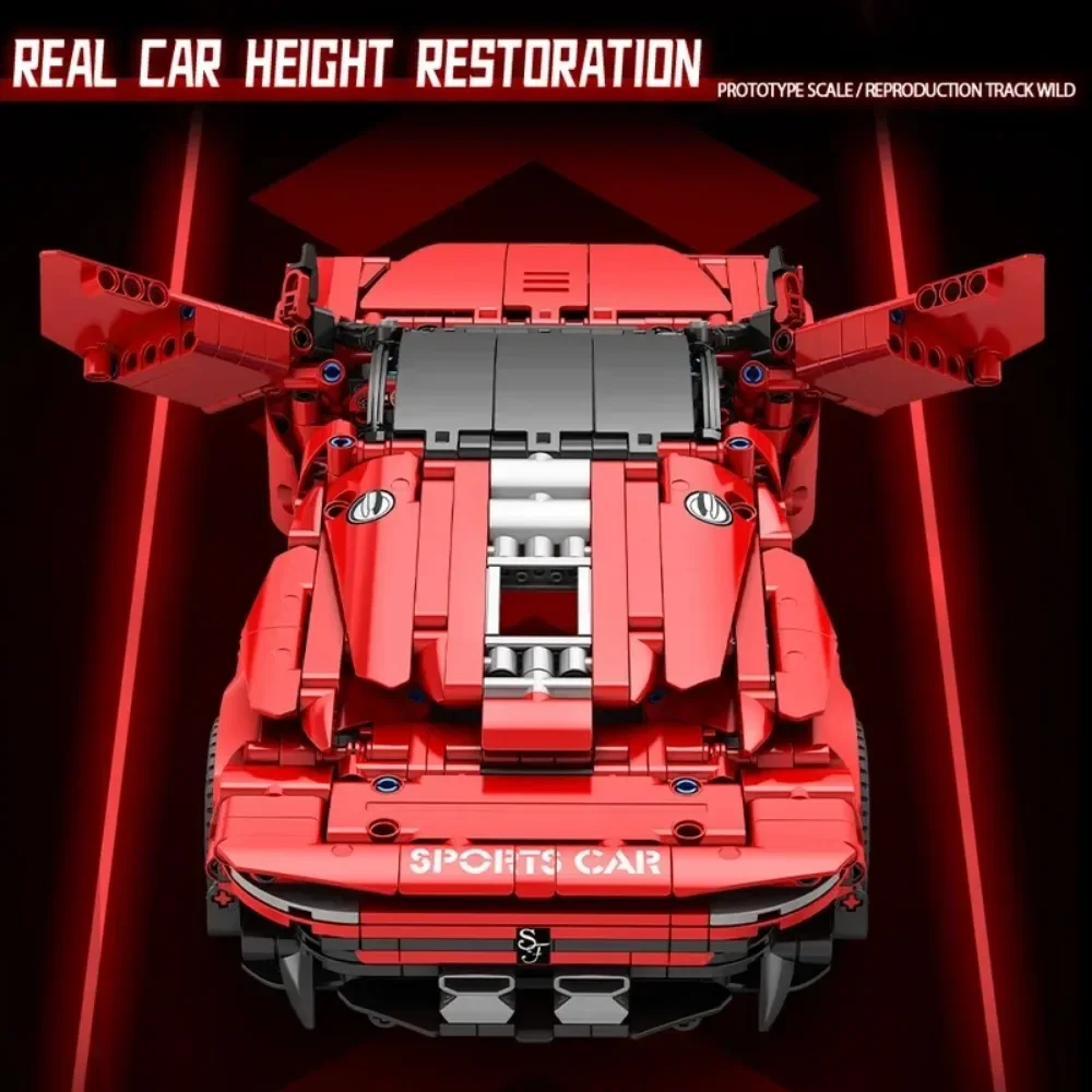 1000 + PCS NEUE SP3 Supercar Technische Gebäude Block Racing Auto Stadt Geschwindigkeit Fahrzeug Moc Ziegel Modell Spielzeug für Kind weihnachten Geschenk