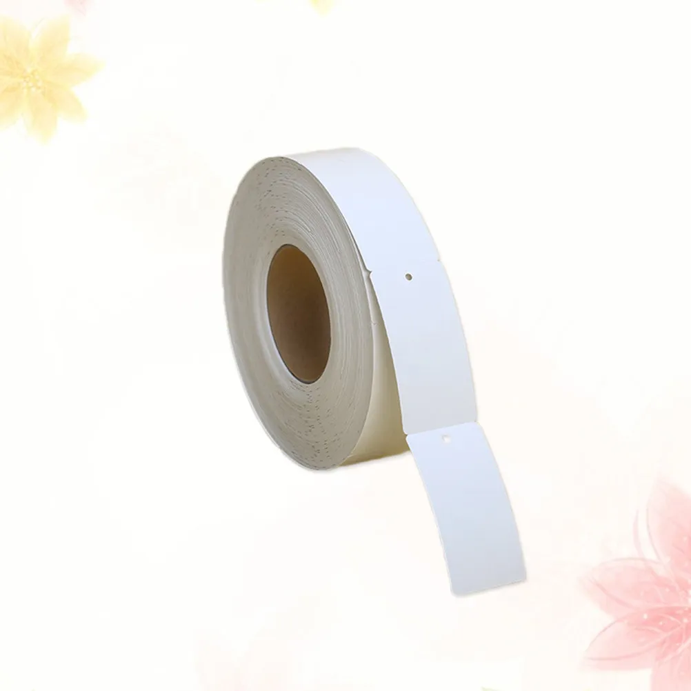 

1 Roll White 50x110mm Blank Hard Card Hangtags for Apparel Labels DIY Design Clothing Paper Hanging Tags Supplies