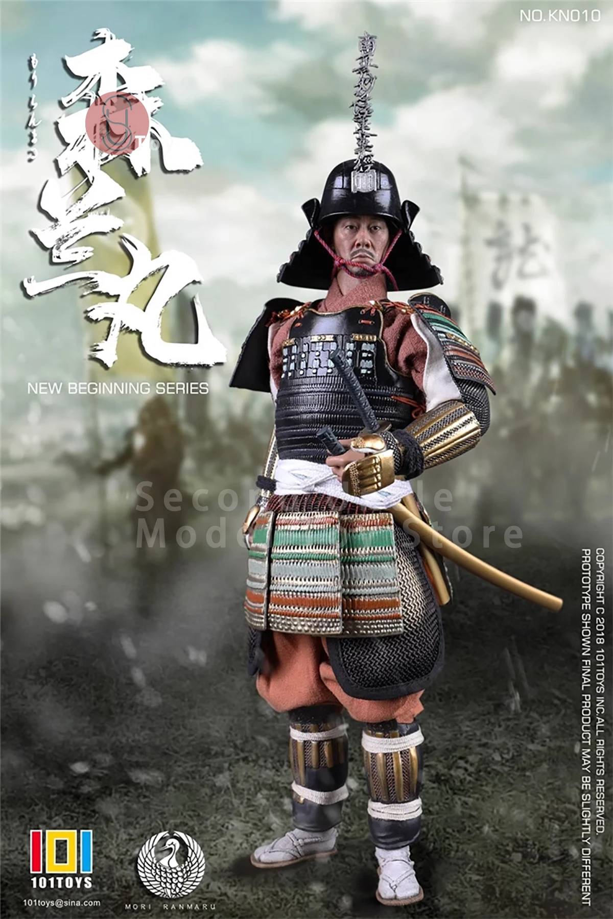 Original 101TOYS KN010 1/6 New Beginning Series Japanese Samurai Male Soldier Action figure Doll Full Set Collectible Toys ﻿