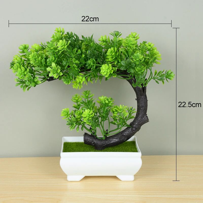 Artificial Mini Bonsai Potted Small Tree Fake Plant Ornament